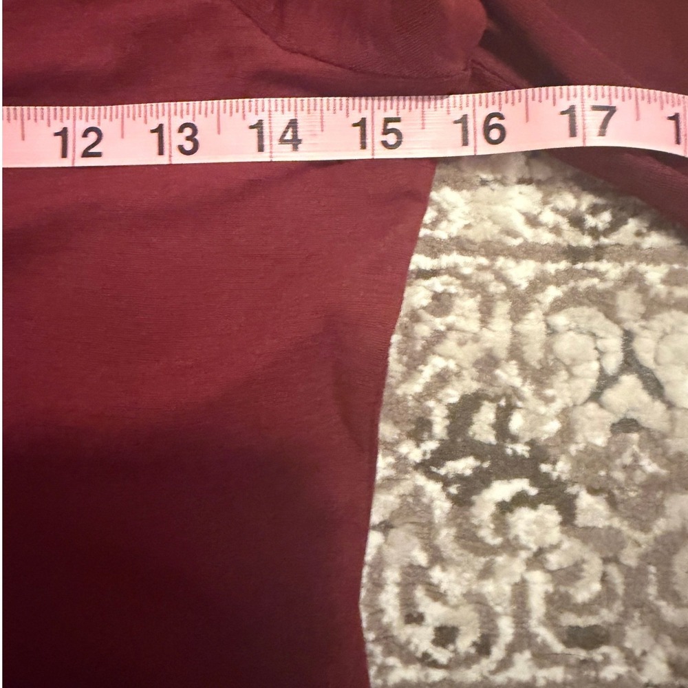 NWT Superdown Chantal Sheer Gown Wine Red Off Shoulder Maxi Dress Long Sleeve M - Picture 9 of 9